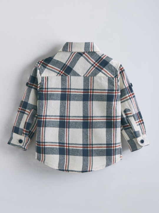 Checkered Shirt & Denim Regular Jeans Set