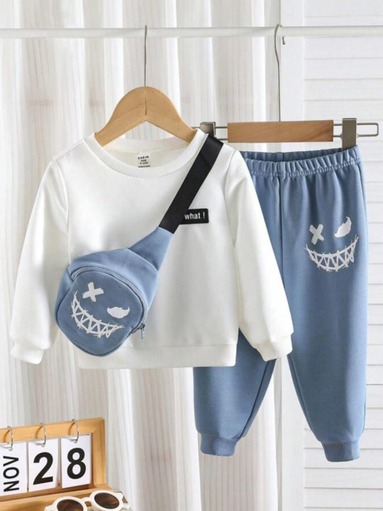 Boys Long Sleeves Sweatshirt With Joggers