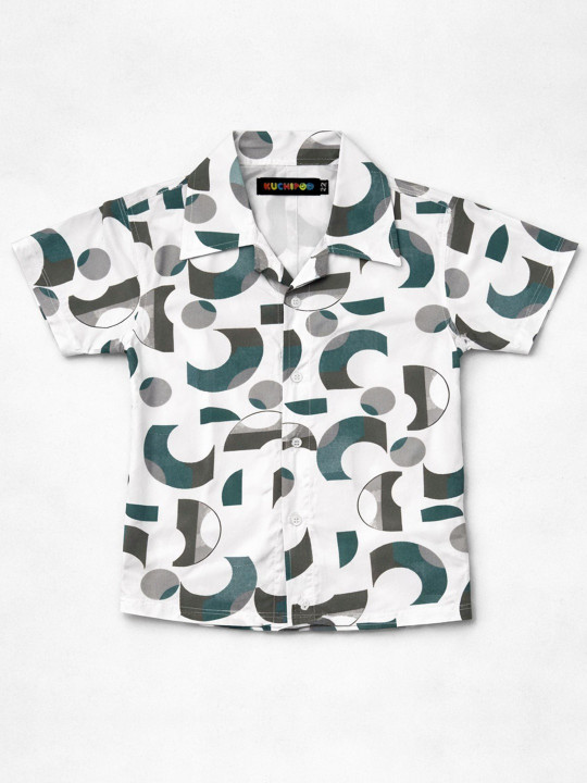 Boys Printed Shirt with Short Pant