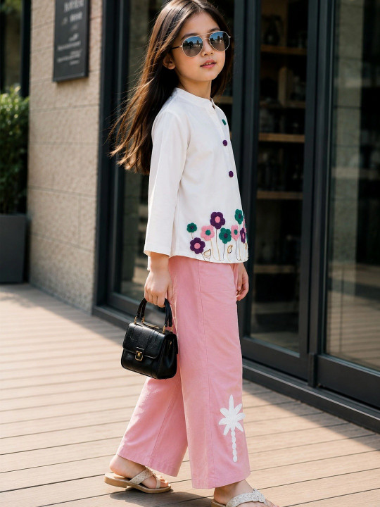 Girls Top with Trousers
