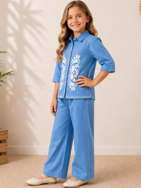 Girls Shirt with Trousers