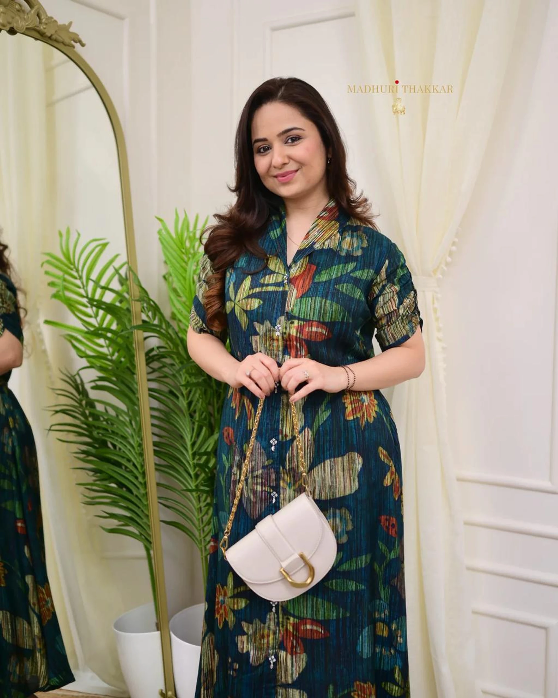 Women Shirt Multicolor Maxi/Full Length Dress