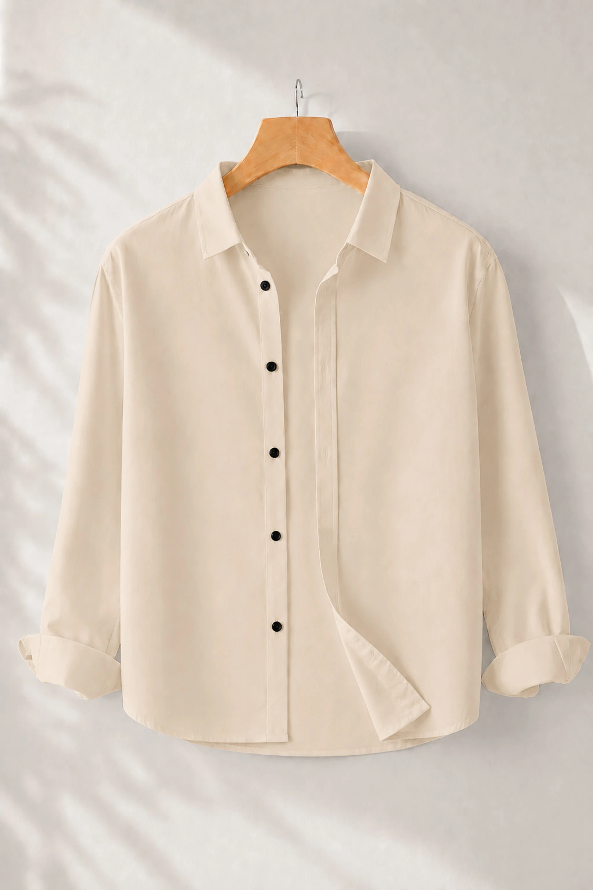 Men Regular Fit Solid Spread Collar Casual Shirt (Pack of 2)