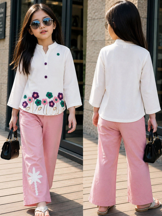 Girls Top with Trousers